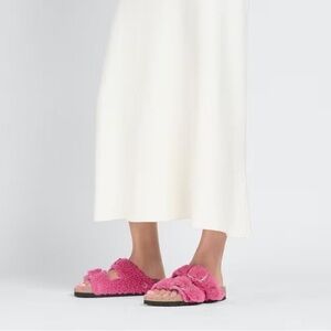 Birkenstock teddy Pink Slippers
